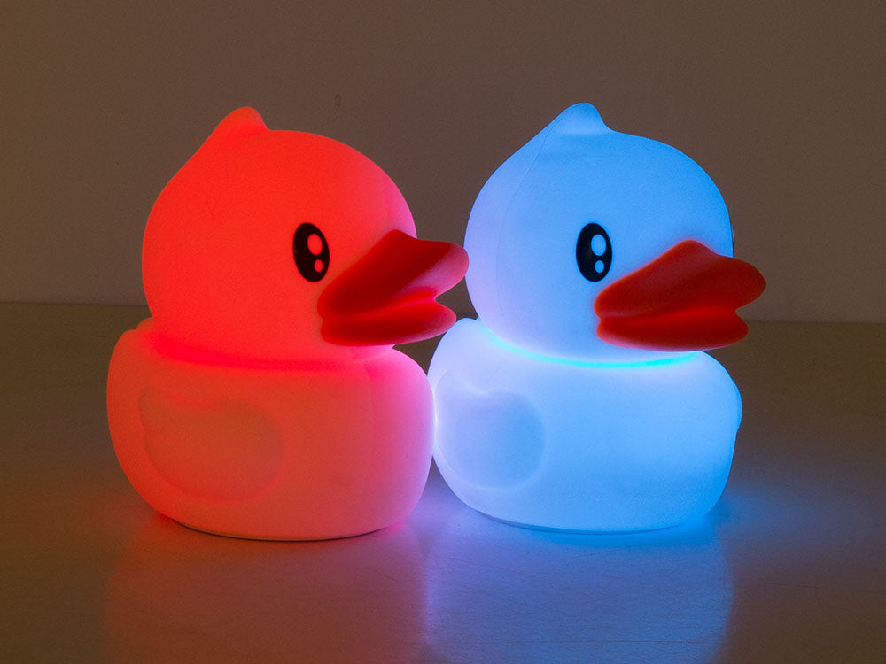 Детска нощна лампа led duck rgb touch usb