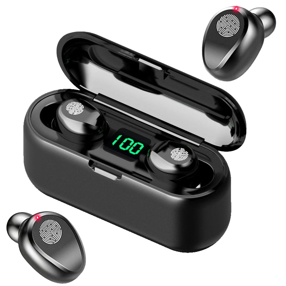 Безжични слушалки bluetooth f9 powerbank