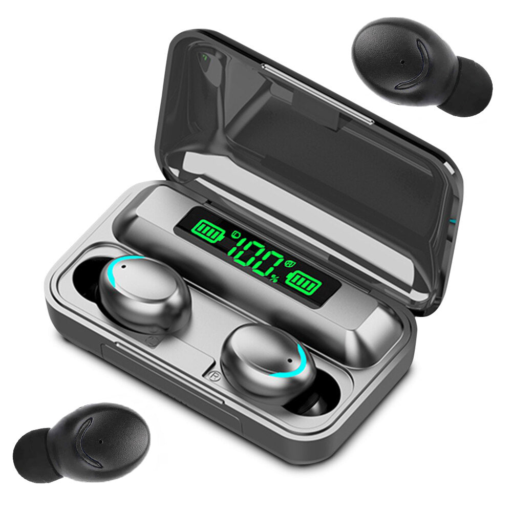 Безжични слушалки bluetooth f9 tws powerbank