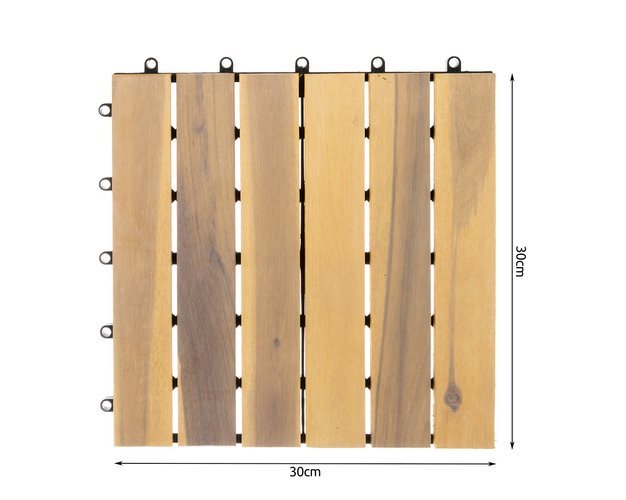 30х30см матови дървени плочки - комплект от 10 бр - ELIARD.BG