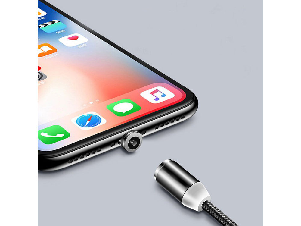 3в1 micro type-c usb магнитен кабел за iphone 1m