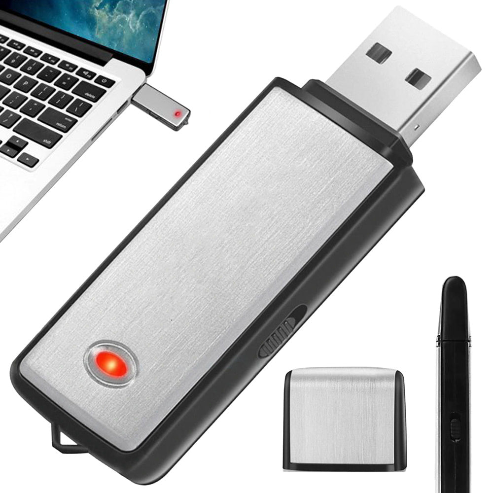 Мини шпионски диктофон USB флашка за подслушване