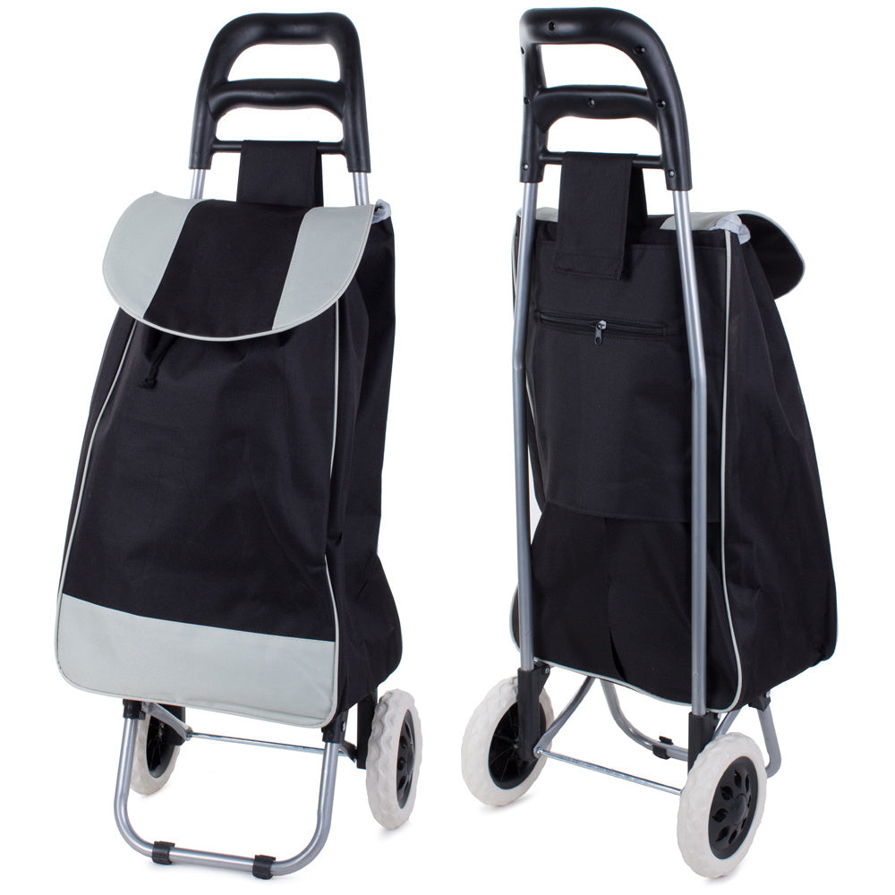 Чанта количка за пазаруване на колела, здрава сгъваема