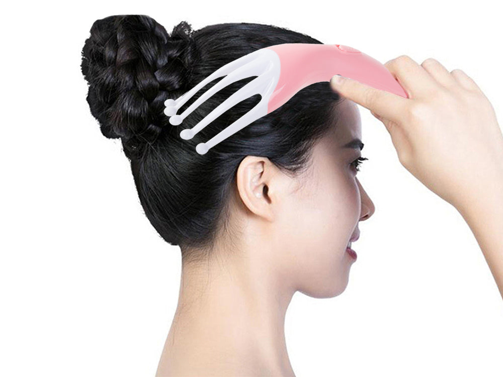 Масажорът за глава намалява вибрациите на растежа на косата