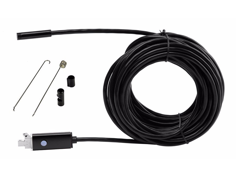 Камера за инспекция на ендоскоп android PC USB 10m led