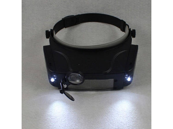 LED лупа 11x прецизни очила, монтирани на главата