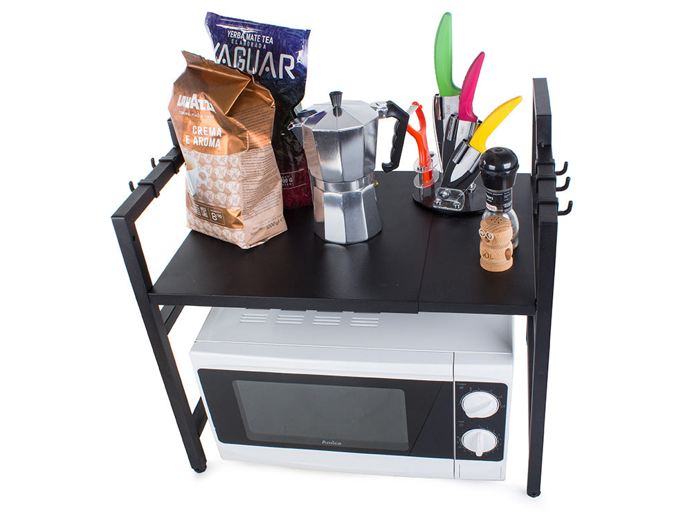 Кухненска стойка за микровълнова печка с регулируем рафт