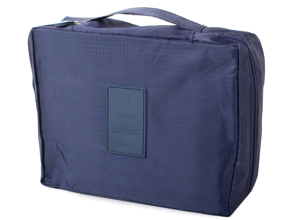 Пътна козметична чанта органайзер за пътуване чанта синьо