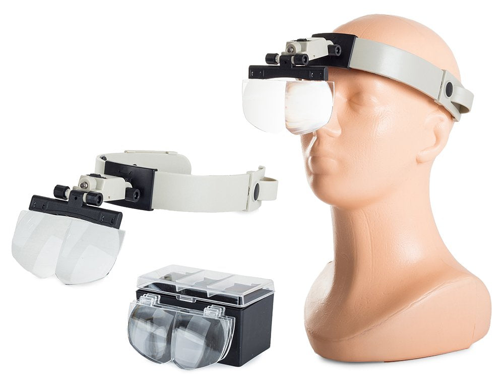 Лупа за слушалки 3,5x Сменяеми LED очила
