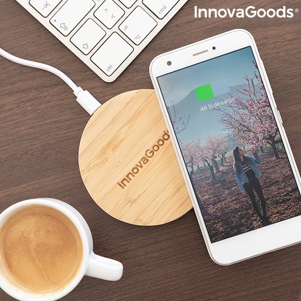 Безжично бамбуково зарядно устройство InnovaGoods - ELIARD.BG