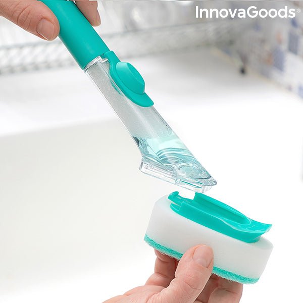 Четка за измиване с дръжка и дозатор за сапун Cleasy InnovaGoods - ELIARD.BG
