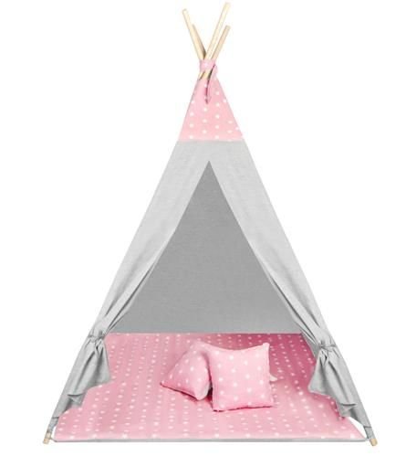 Детска палатка Teepee pink stars - ELIARD.BG