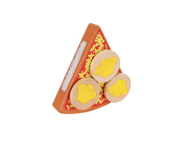 Дървена играчка за пица за деца Комплект храна 27 бр. Режещи филийки Игра Симулация Детска кухня 9354 - ELIARD.BG