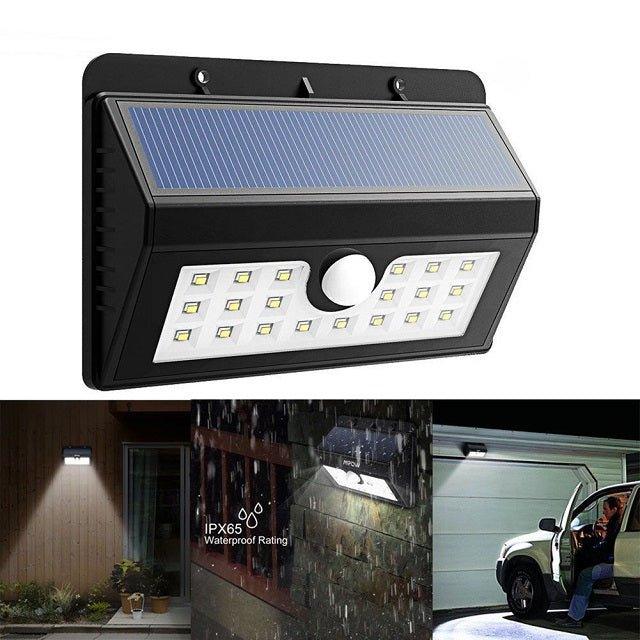 Двойна соларна лампа със сензор за движение Solar Motion Sensor Light 1626A - ELIARD.BG