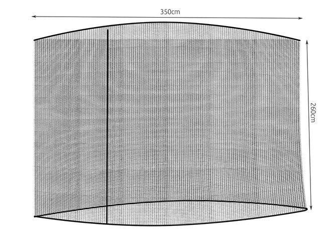 Градински чадър мрежа против комари 3,5м - черен - ELIARD.BG