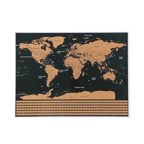 Карта на света - скреч карта със знамена - ELIARD.BG