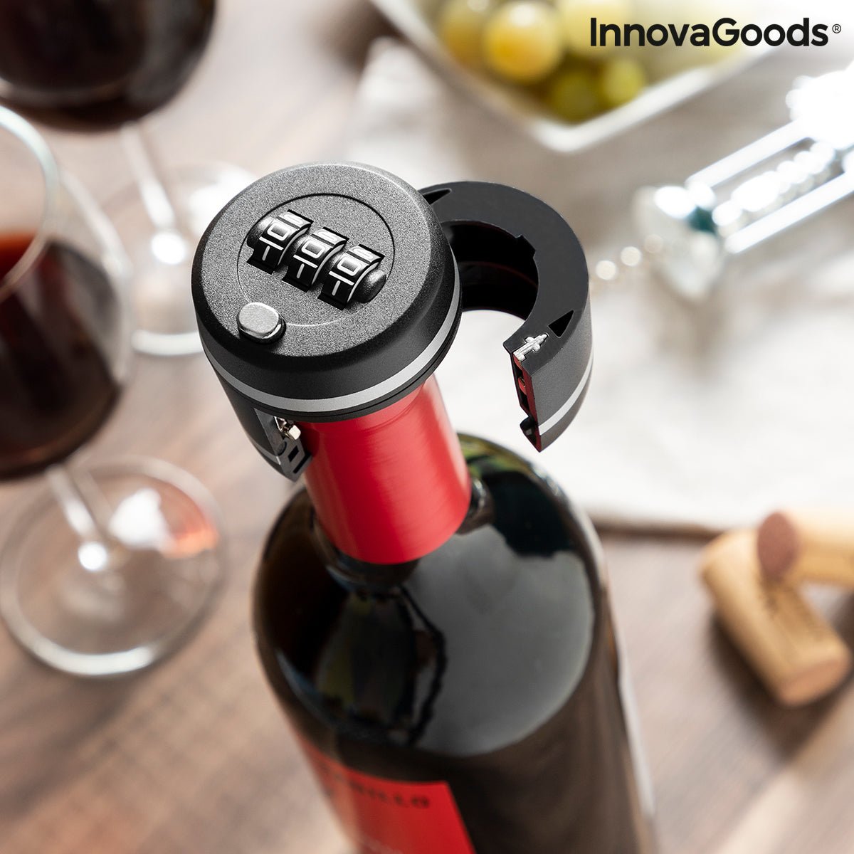 Ключалка за Бутилки за Вино Botlock InnovaGoods - ELIARD.BG