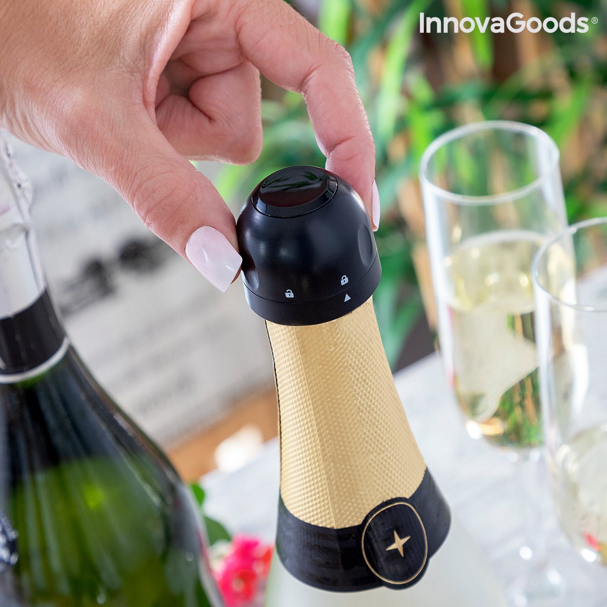 Комплект Тапи за Шампанско Fizzave InnovaGoods Опаковка от 2 единици - ELIARD.BG
