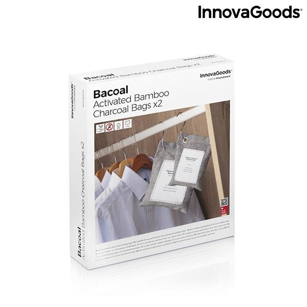Комплект Торби за Пречистване на Въздуха с Активен Въглен Bacoal InnovaGoods (опаковка от 2) - ELIARD.BG