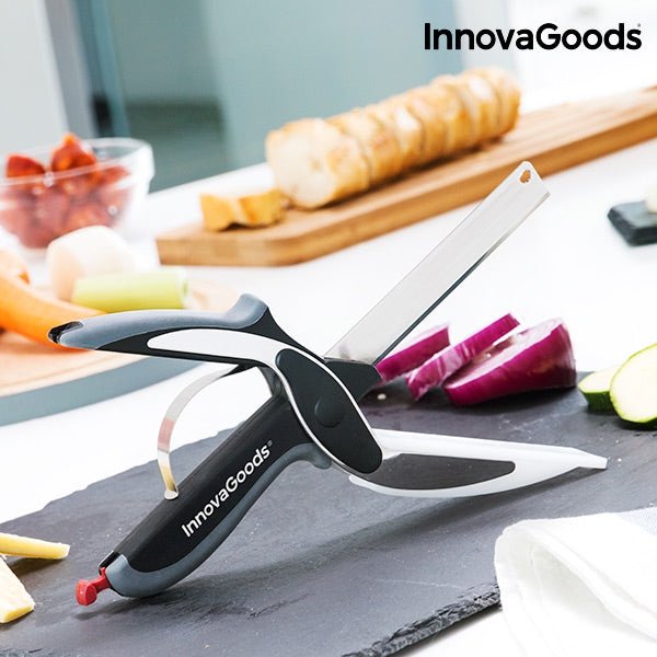 Кухненска ножица с дъска InnovaGoods - inspired by Clever Cutter - ELIARD.BG