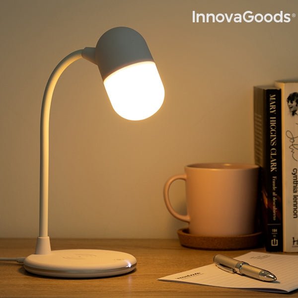 LED лампа с Колона и Безжично Зарядно Akalamp InnovaGoods - ELIARD.BG