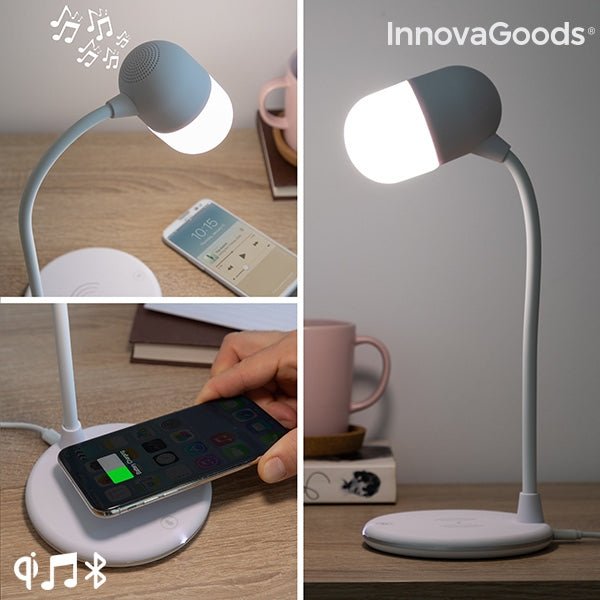 LED лампа с Колона и Безжично Зарядно Akalamp InnovaGoods - ELIARD.BG