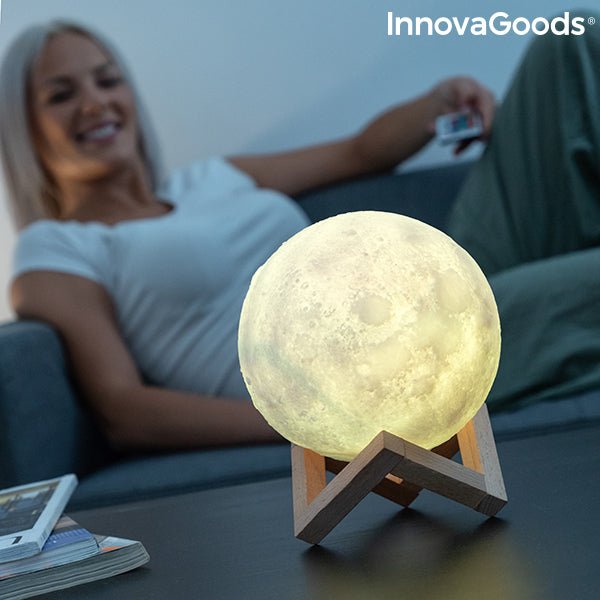 LED презареждаща се лампа Луна Moondy InnovaGoods - ELIARD.BG