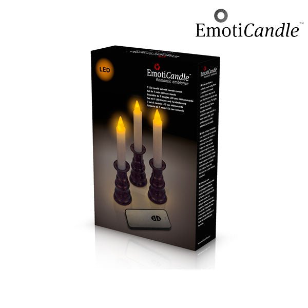 LED Свещи за Романтична Обстановка EmotiCandle (Опаковка от 3) - ELIARD.BG