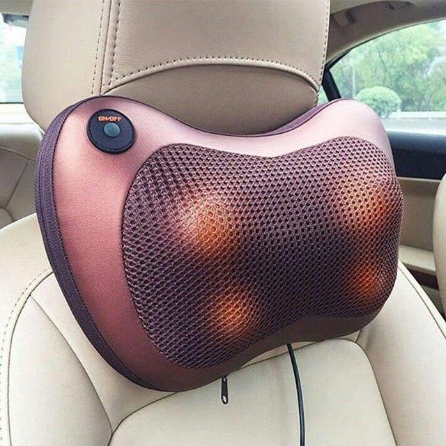 Магнитна масажираща възглавница Шиацу масаж за гръб, врат и рамене Massage Pillow - ELIARD.BG