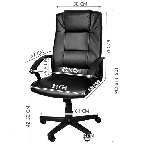 MALATEC офис стол от еко кожа - ELIARD.BG