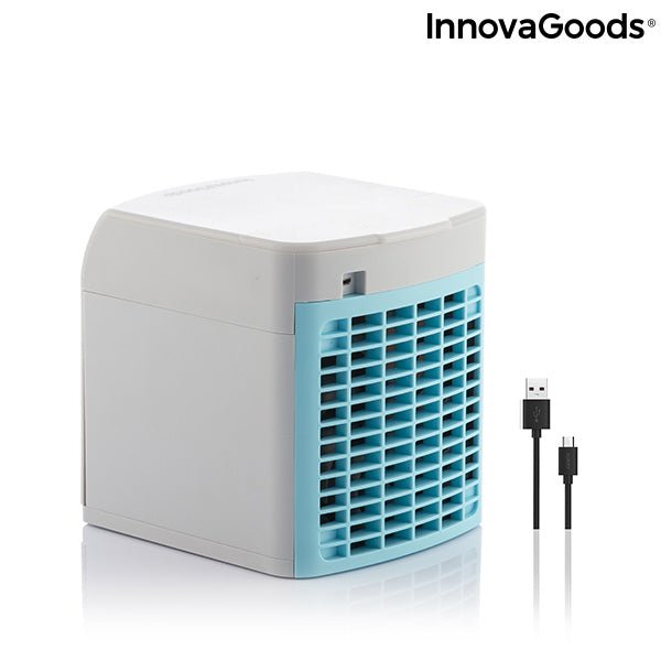 Мини изпарителен преносим климатик с LED Freezyq+ InnovaGoods - ELIARD.BG