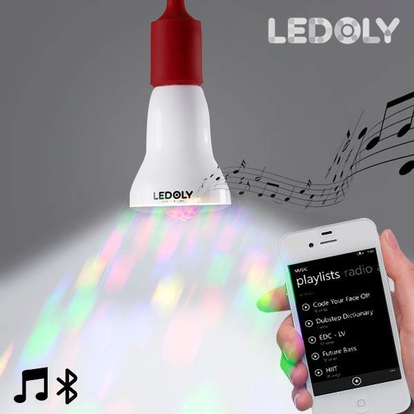 Многоцветна Блутут LED Крушка с Говорител Ledoly C1000 - ELIARD.BG