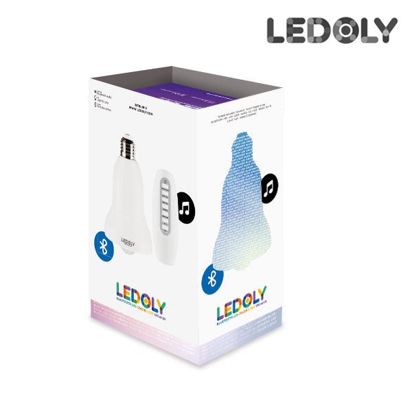 Многоцветна Блутут LED Крушка с Говорител Ledoly C1000 - ELIARD.BG