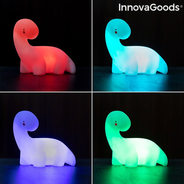 Многоцветна LED Лампа Динозавър Lightosaurus InnovaGoods - ELIARD.BG