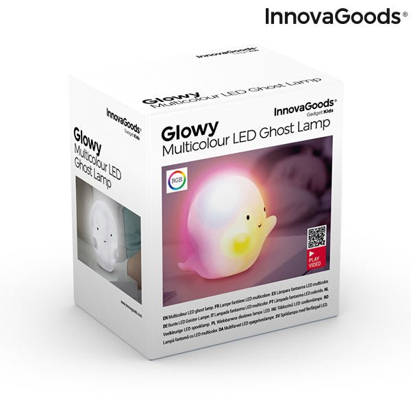 Многоцветна LED Лампа Призрак Glowy InnovaGoods - ELIARD.BG