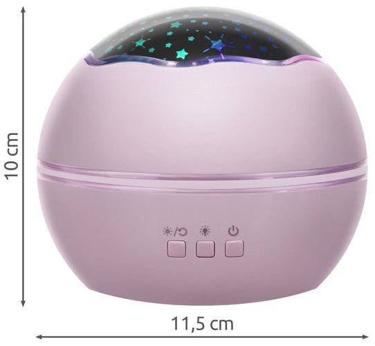 Нощна лампа с проектор - розова LP16859 - ELIARD.BG