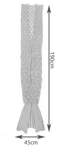 Одеяло за опашка на русалка - сиво KO11380 - ELIARD.BG