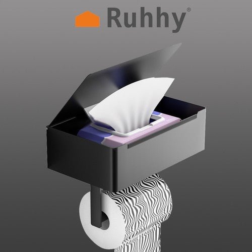 Поставка за тоалетна хартия Ruhhy 20178 с рафт - ELIARD.BG