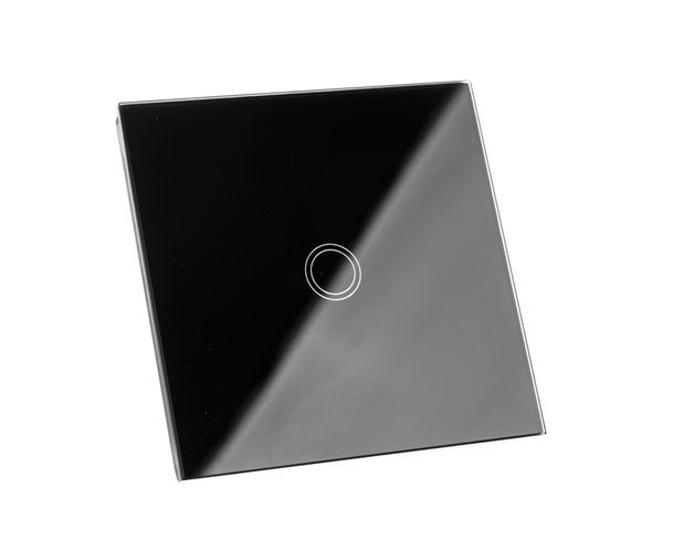 Превключвател - единичен черен сензорен панел - ELIARD.BG