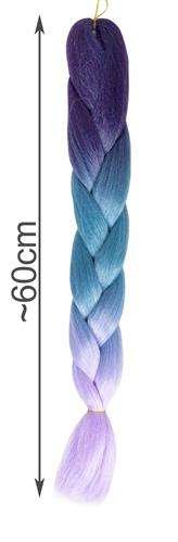 Синтетична коса ombre blue / fio плитки W10342 - ELIARD.BG