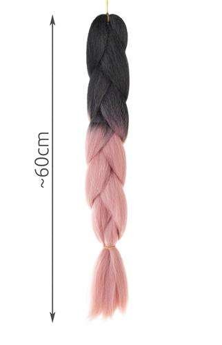 Синтетична коса омбре плитки charm / розово W10343 - ELIARD.BG