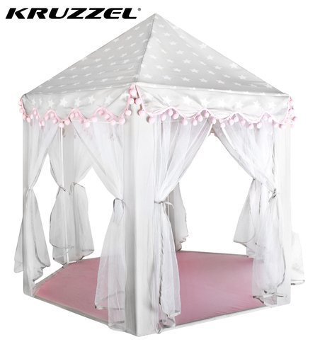 Сива и розова детска палатка Kruzzel - ELIARD.BG