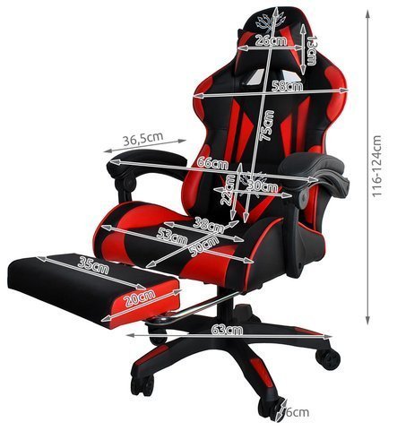 Стол за игри - черен и червен MALATEC - ELIARD.BG