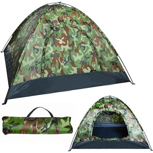 Туристическа палатка за 4 човека камуфлаж - ELIARD.BG