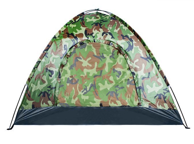 Туристическа палатка за 4 човека камуфлаж - ELIARD.BG
