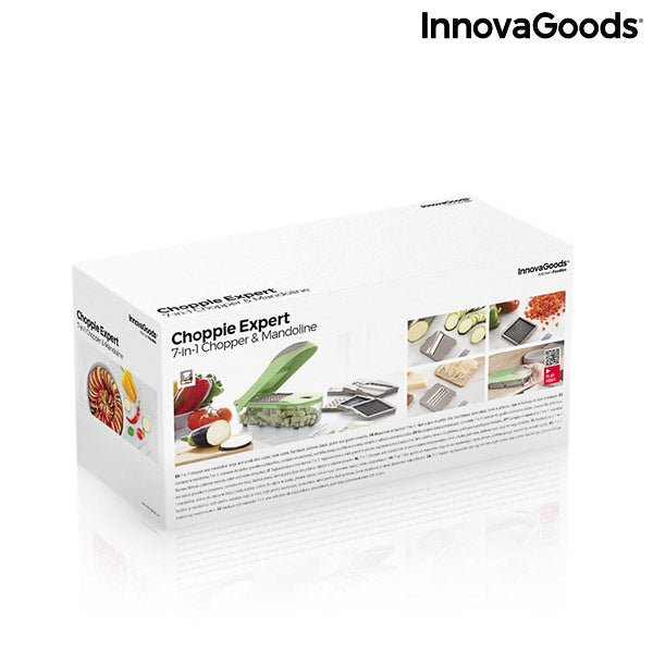 Уред за рязане на зеленчуци, ренде и мандолин с рецепти и аксесоари 7 в 1 Choppie Expert InnovaGoods - ELIARD.BG